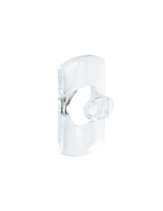 GANCHO DECORATIVO TRANSP, CON TIRAS TRANSP 20 CLIP 2