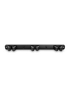 COLGADOR ESCOBAS NEGRO MATE 100X40X120 2
