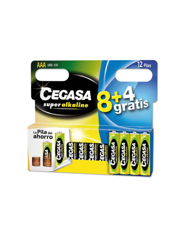 PILA ALCALINA LR03 AAA SET 8+4 1,5 V