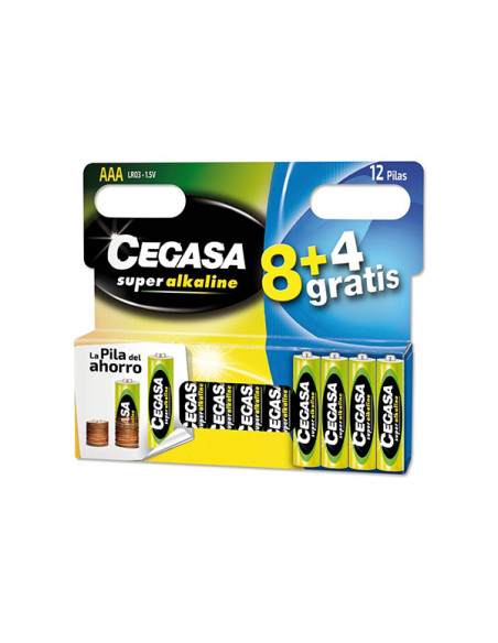PILA ALCALINA LR03 AAA SET 8+4 1,5 V