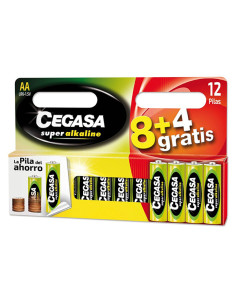 PILA ALCALINA LR06 AA BL 8+4 1,5 V 2