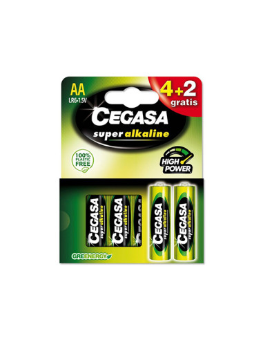 PILA LR06 AA SUP.ALCALINA BL 4+2 1,5 V