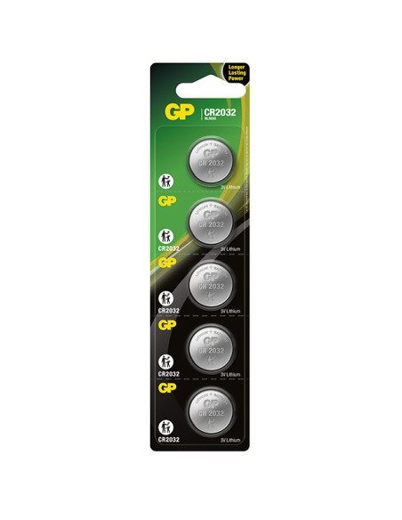 PILA BOTON CR2032 LITIO BLISTER 5u 3 V