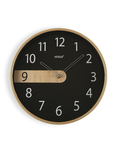 RELOJ PARED NEGRO 30,5 CM