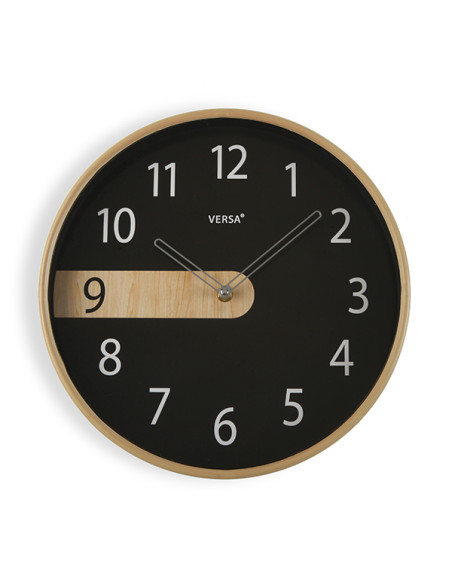 RELOJ PARED NEGRO 30,5 CM