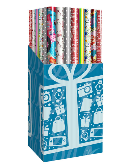 PAPEL REGALO BASIC SURTIDO 70X200 CM