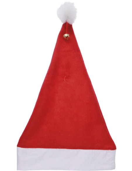 GORRO NAVIDAD CON CASCABEL 30X40 CM