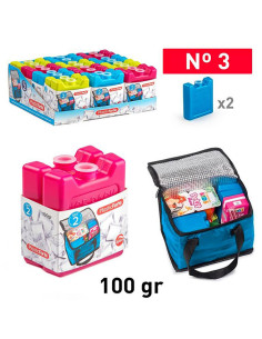 BLOQUE ACUMULADOR FRIO AZUL PACK 2 100 G 2