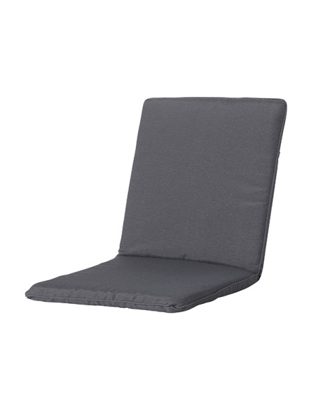 PACK- 4 COJINES SILLA RESPALDO BAJO GRIS 97X49 CM