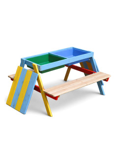 Mesa picnic infantil madera 89x85x48 cm 2