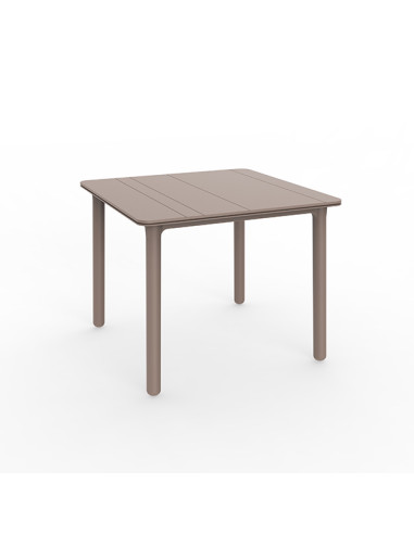 MESA PP RECIC. NOA MARRON TIERRA 90X90X74