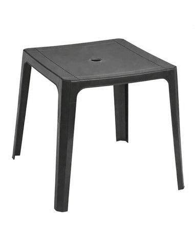 MESA BEACH BAR GRIS OSCURO 70X70 CM