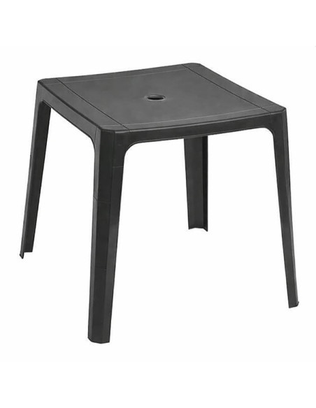 MESA BEACH BAR GRIS OSCURO 70X70 CM