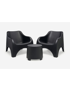 CONJUNTO RESINA CLOUD ANTRACITA 79,5X81X76 2