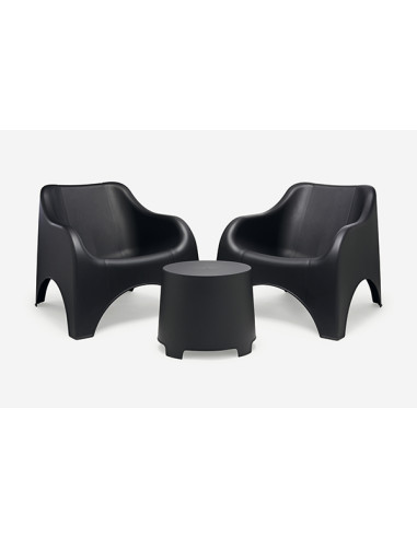 CONJUNTO RESINA CLOUD ANTRACITA 79,5X81X76