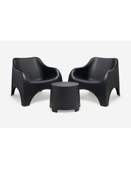 CONJUNTO RESINA CLOUD ANTRACITA 79,5X81X76