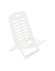 SILLA PLAYA PLEGABLE BLANCA 40X51.5X62 2