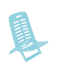 SILLA PLAYA PLEGABLE AZUL 40X51.5X62 2