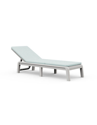 TUMBONA PP 4P MALLORCA BCO + COJIN BLUE