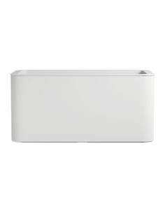 JARDINERA RECTANGULAR BLANCA 40X80 CM 2