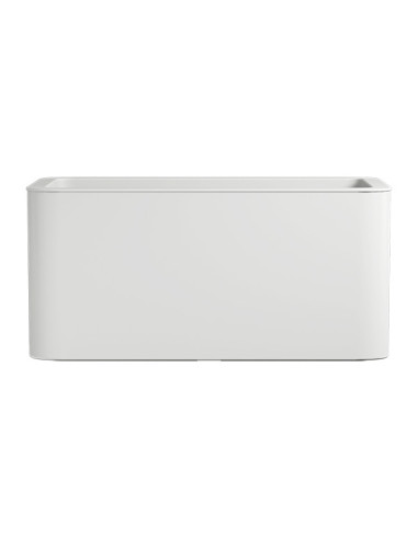 JARDINERA RECTANGULAR BLANCA 40X80 CM