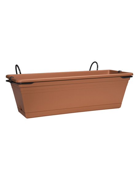 JARDINERA BALCON+BANDEJA TIERRA 40 CM