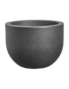 MACETA EXT. GRACE ROUND PIEDRA ANTRACITA 47 CM 2