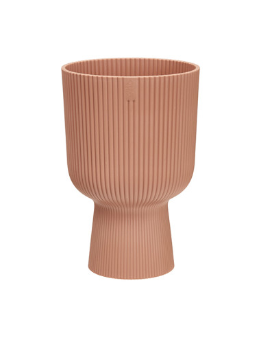 MACETERO PEDESTAL ROSADO 14 CM