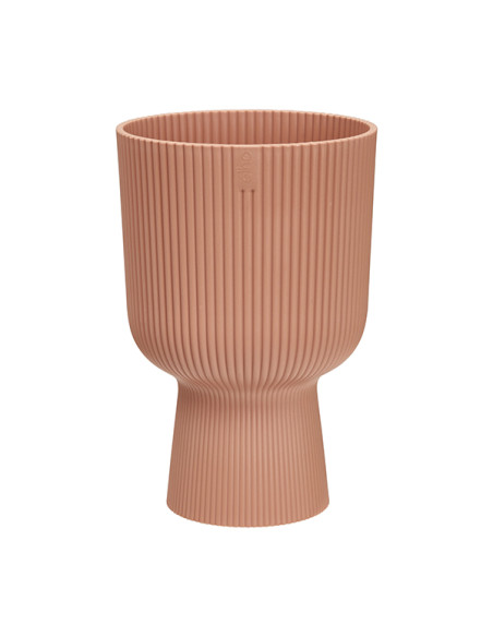 MACETERO PEDESTAL ROSADO 14 CM
