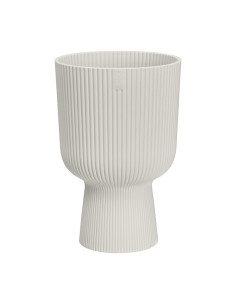 MACETERO PEDESTAL BLANCO 14 CM 2