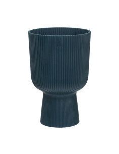 MACETERO PEDESTAL AZUL 14 CM 2