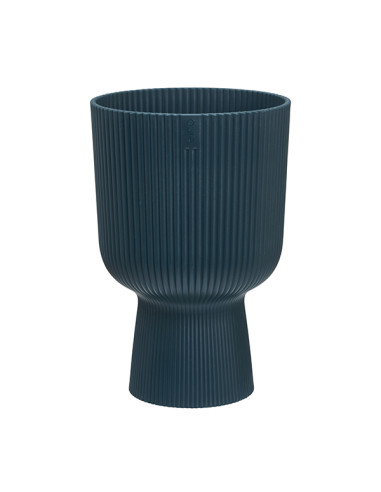 MACETERO PEDESTAL AZUL 14 CM