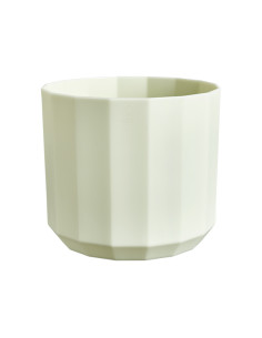 MACETERO FACET ROUND VERDE TÉ 19 CM 2