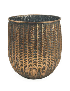 MACETERO METAL DORADO 36X37,5 CM 2