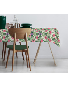 MANTEL HULE PVC TAHITI CUADRADO 140X140 CM 2