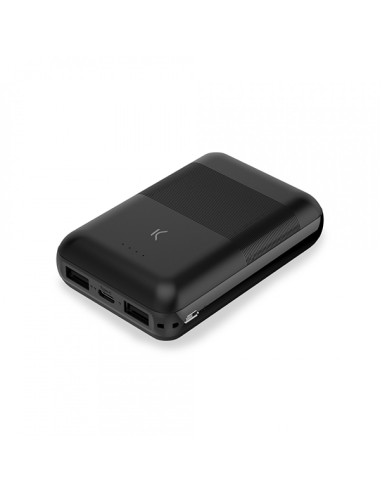 Powerbank KSIX Mini 10000 mAh carga rápida negro
