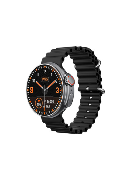 Smartwatch Boston negro AMOLED 1,43" con 2 correas