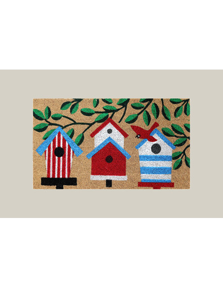 FELPUDO COCO NATURAL CASITAS 40 X 70 CM