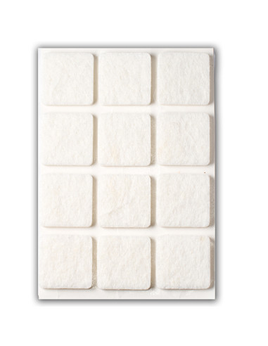 FIELTRO ADHESIVO BLANCO BL6 30X30 MM