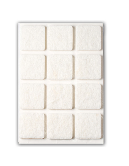 FIELTRO ADHESIVO BLANCO BL6 30X30 MM