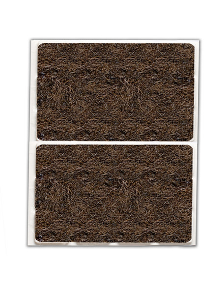 FIELTRO ADHESIVO MARRON BL2 50X100 MM