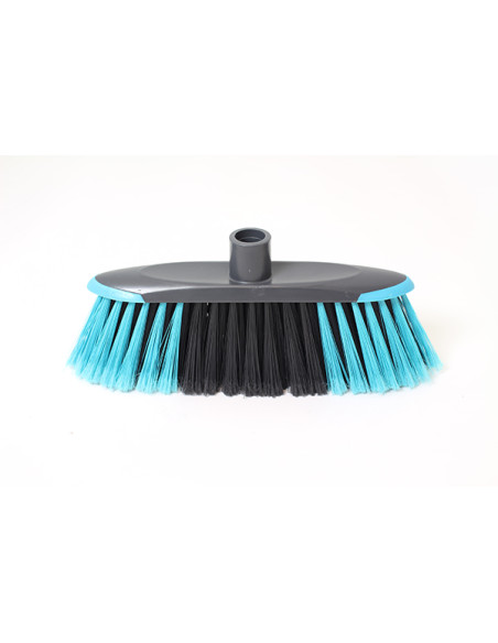 ESCOBA ANTICHOQUE GRIS/AZUL