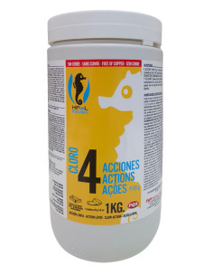 CLORO 4 ACCIONES SIN COBRE P-20 HIPOOL 1 KG 2