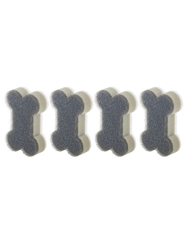 ESPONJA HUESO MASCOTAS PACK 4U