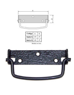 ASA ABATIBLE NEGRA 100X27 MM 2