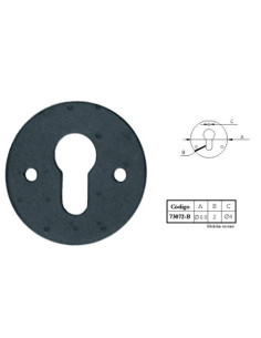 ESCUDO BOCALLAVE PLACA 60 MM 2