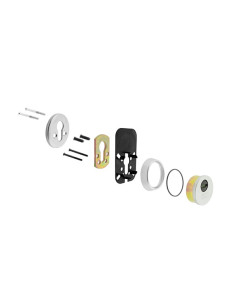 ESCUDO ALTA SEGURIDAD E700L CROMO MATE 2