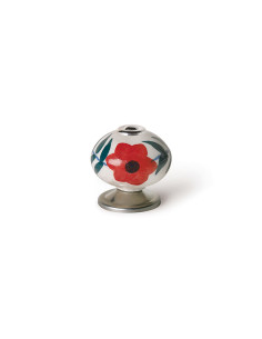 POMO PORCELANA FLOR 40 MM 2
