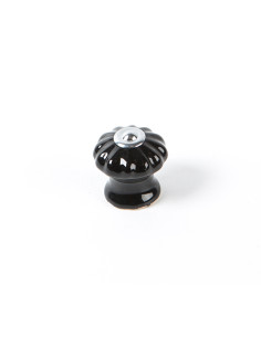 POMO PORCELANA NEGRO 28 MM 2
