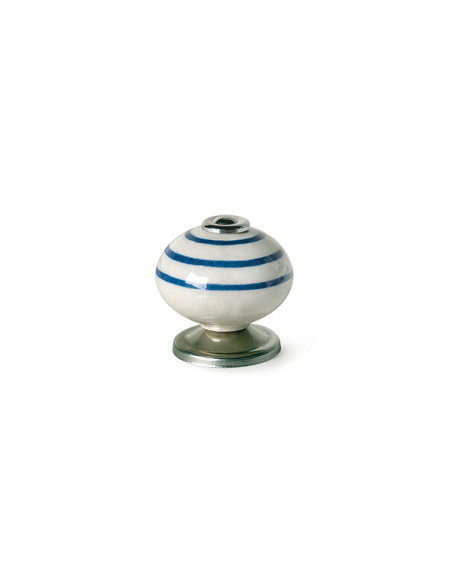 POMO BL. RAYAS AZ 40 MM